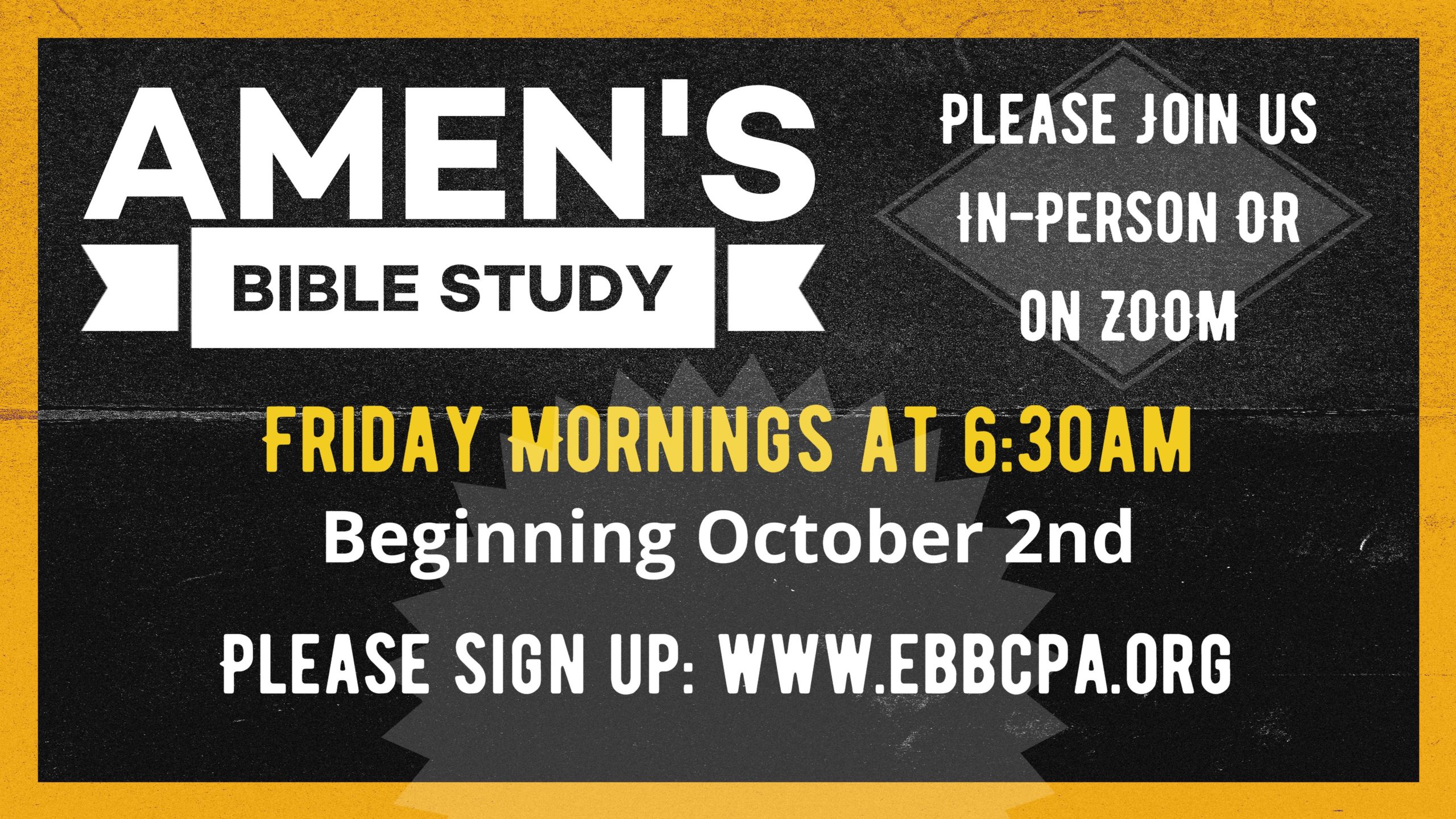Men's Bible Study 2020