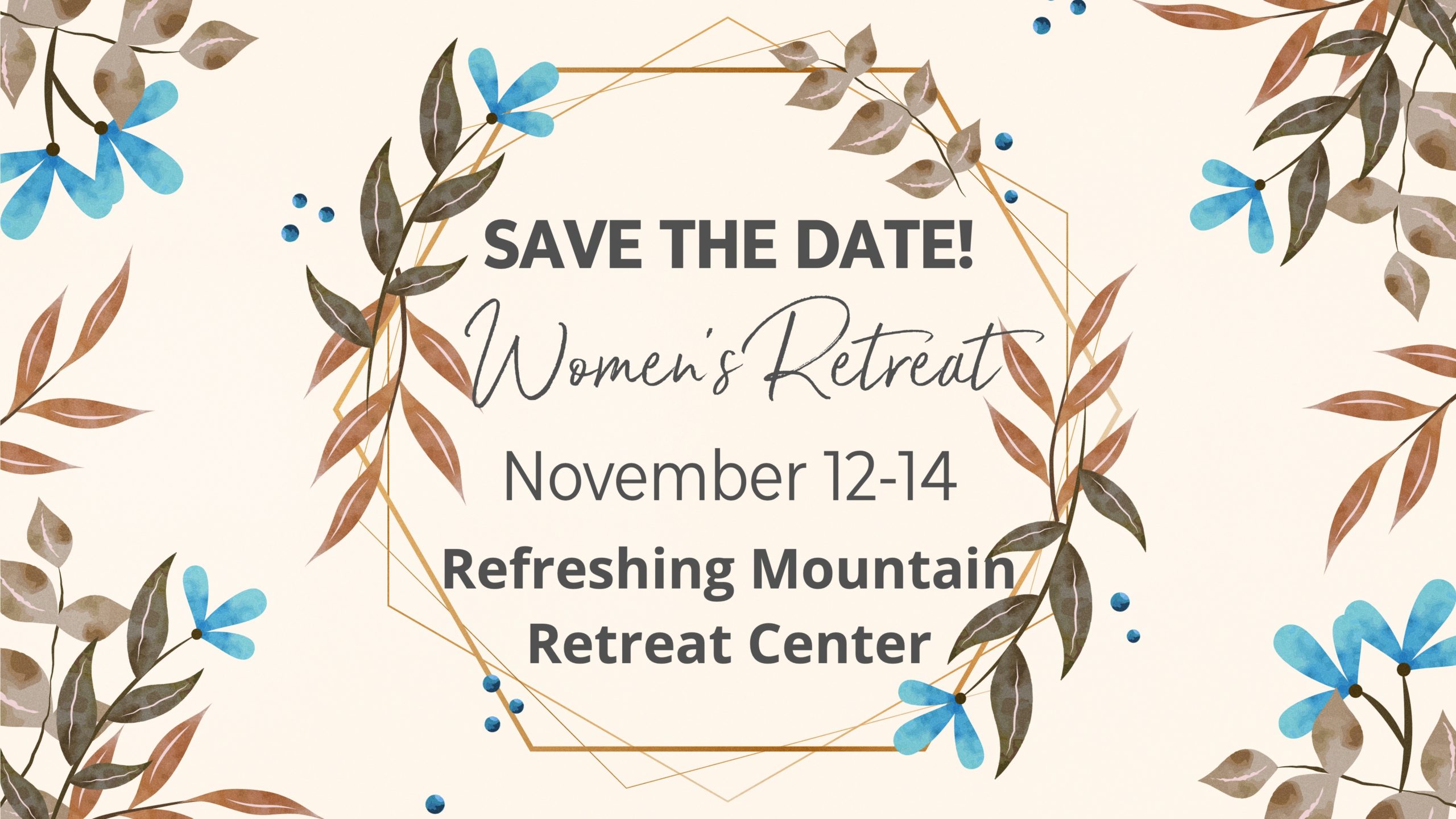 Womens Retreat Save the Date 2